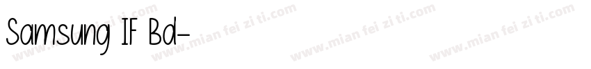 Samsung IF Bd字体转换